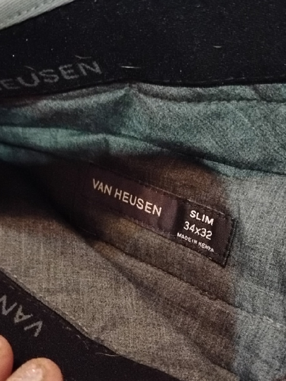 Van Heusen Slim Dress Pants - Charcoal Gray 34x32